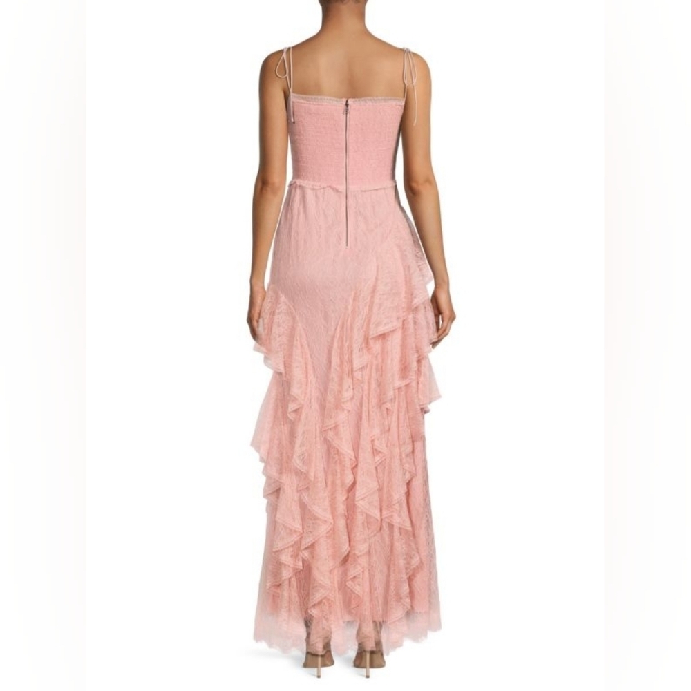 Alice + Olivia Pink Ruffle Maxi Dress - Picture 4 of 10